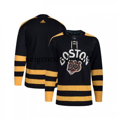Herren Boston Bruins Eishockey Trikot Blank Adidas 2023 Winter Classic Schwarz Authentic
